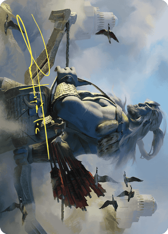 Skybeast Tracker Art Card (Gold-Stamped Signature) [Wilds of Eldraine Art Series] - The Mythic Store | 24h Order Processing