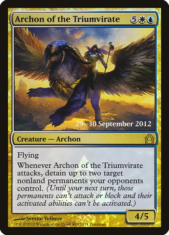 Archon of the Triumvirate [Return to Ravnica Prerelease Promos] - The Mythic Store | 24h Order Processing