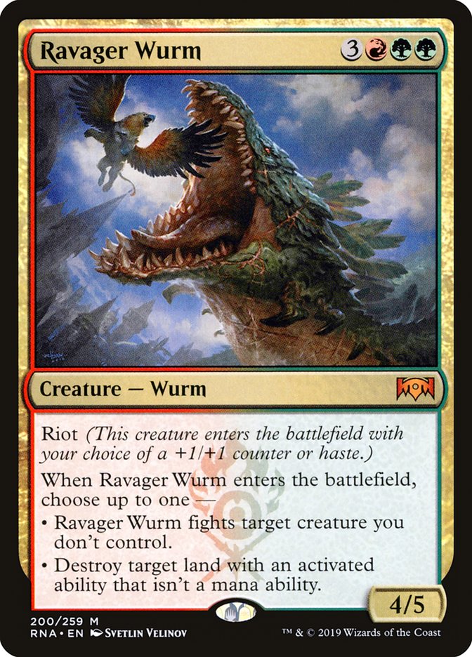 Ravager Wurm [Ravnica Allegiance] - The Mythic Store | 24h Order Processing