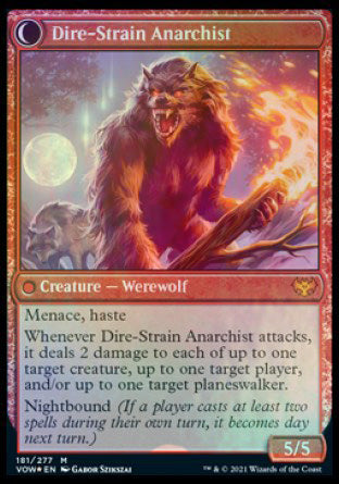 Volatile Arsonist // Dire-Strain Anarchist [Innistrad: Crimson Vow Prerelease Promos] - The Mythic Store | 24h Order Processing