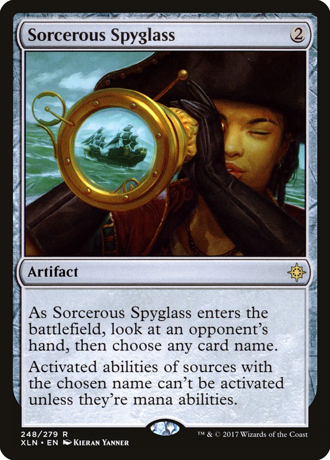 Sorcerous Spyglass [Ixalan] - The Mythic Store | 24h Order Processing