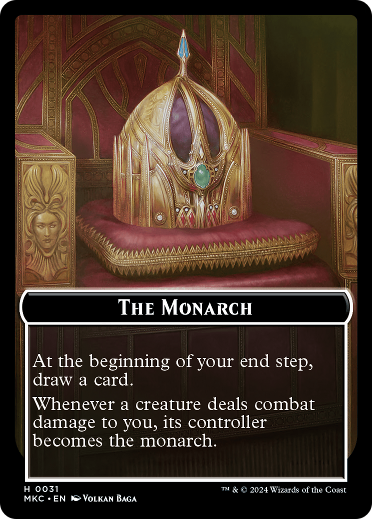 Gold // The Monarch Double-Sided Token [Murders at Karlov Manor Commander Tokens] - The Mythic Store | 24h Order Processing