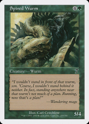 Spined Wurm [Seventh Edition] - The Mythic Store | 24h Order Processing