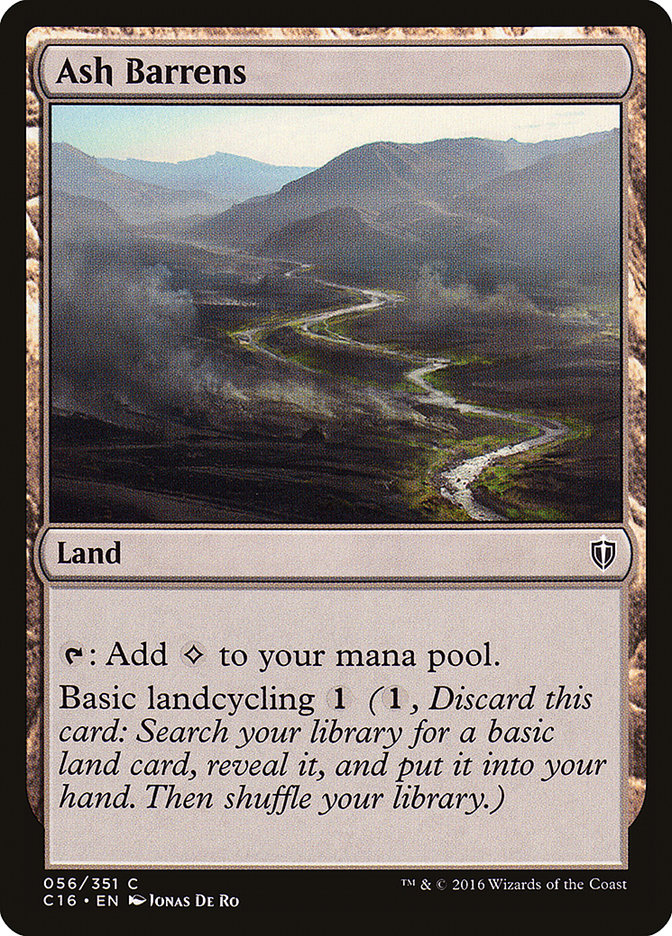 Ash Barrens [Commander 2016] - The Mythic Store | 24h Order Processing