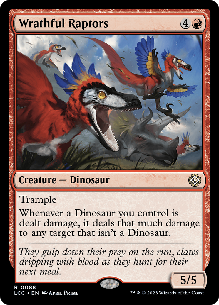 Wrathful Raptors [The Lost Caverns of Ixalan Commander] - The Mythic Store | 24h Order Processing