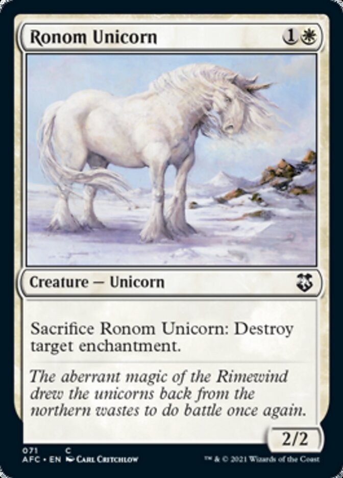 Ronom Unicorn [Dungeons & Dragons: Adventures in the Forgotten Realms Commander] - The Mythic Store | 24h Order Processing