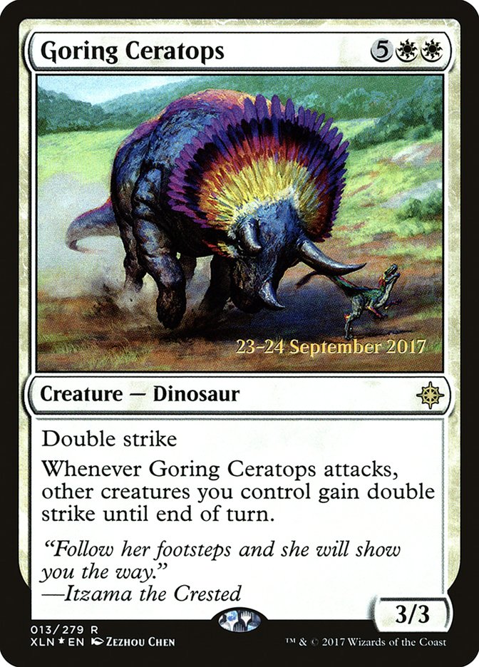 Goring Ceratops [Ixalan Prerelease Promos] - The Mythic Store | 24h Order Processing