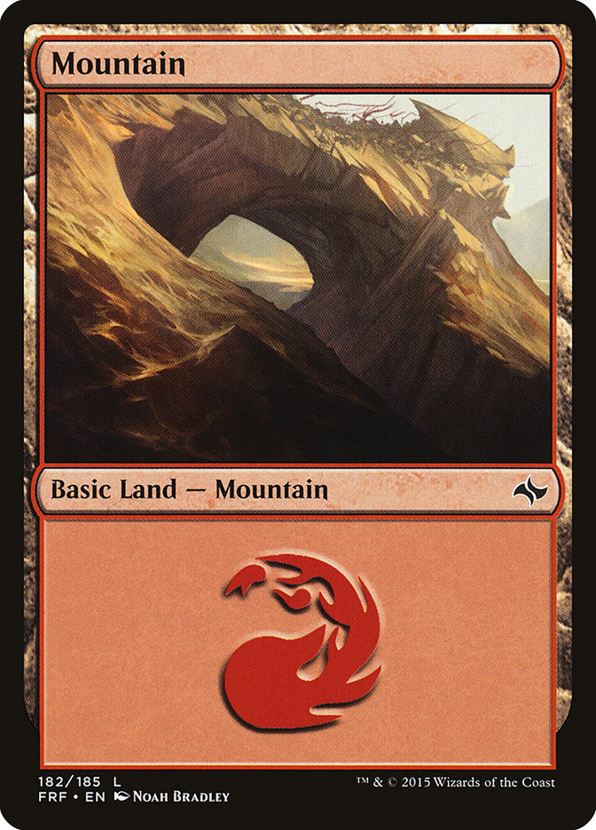 Mountain (182) [Fate Reforged] - The Mythic Store | 24h Order Processing