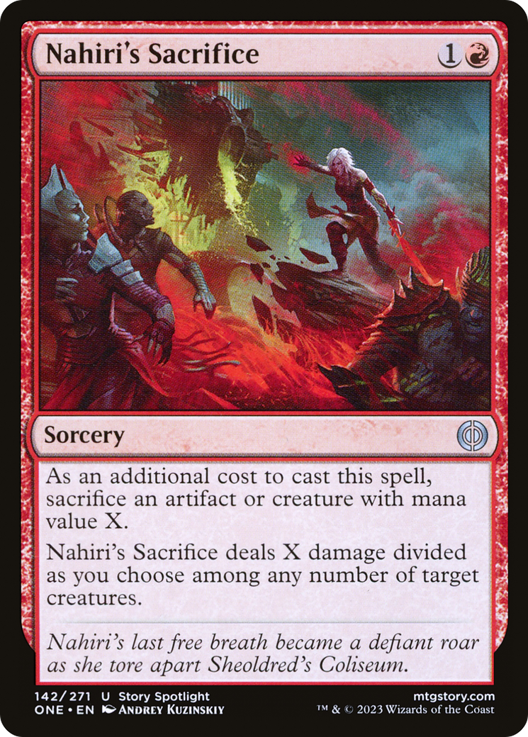 Nahiri's Sacrifice [Phyrexia: All Will Be One] - The Mythic Store | 24h Order Processing