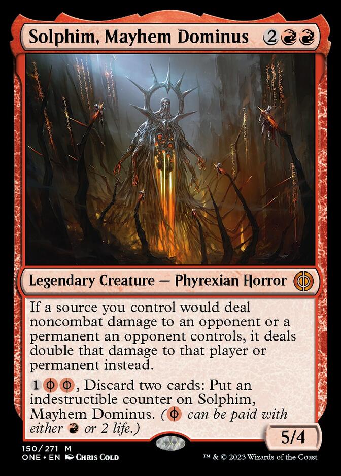 Solphim, Mayhem Dominus [Phyrexia: All Will Be One] - The Mythic Store | 24h Order Processing