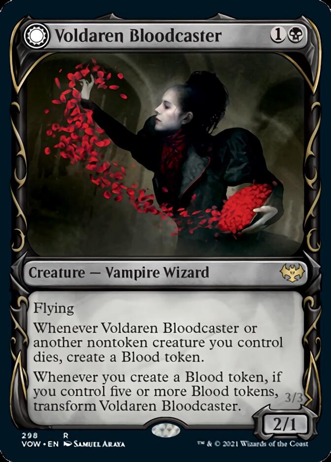 Voldaren Bloodcaster // Bloodbat Summoner (Showcase Fang Frame) [Innistrad: Crimson Vow] - The Mythic Store | 24h Order Processing