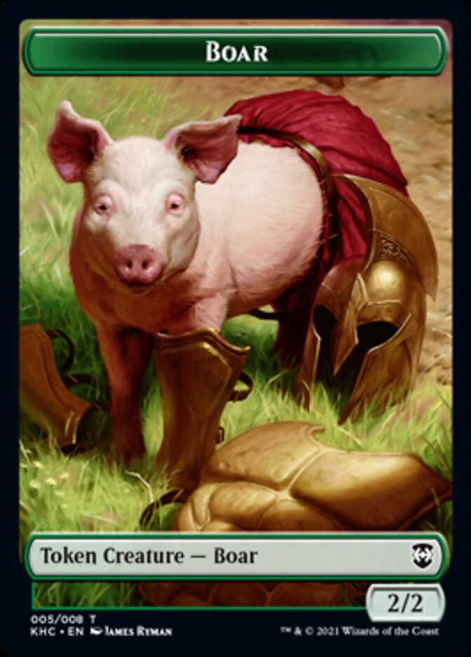 Boar Token [Kaldheim Commander Tokens] - The Mythic Store | 24h Order Processing