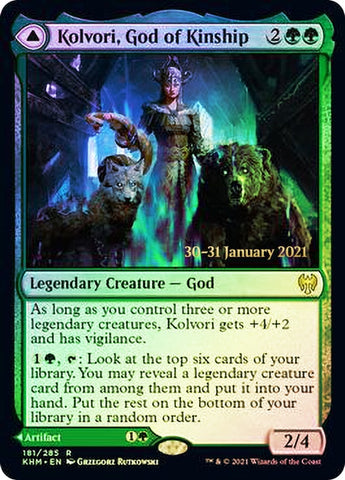 Kolvori, God of Kinship // The Ringhart Crest [Kaldheim Prerelease Promos] - The Mythic Store | 24h Order Processing