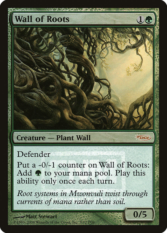 Wall of Roots [Friday Night Magic 2008] - The Mythic Store | 24h Order Processing