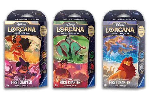 Disney Lorcana: The First Chapter - Starter Decks (Set of 3) - The Mythic Store | 24h Order Processing