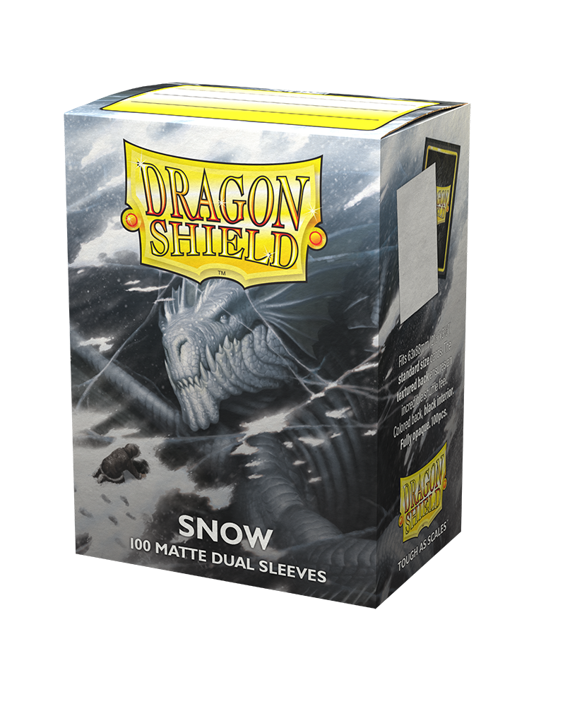 Dragon Shield Matte Dual Sleeve - Snow ‘Nirin‘ 100ct - The Mythic Store | 24h Order Processing