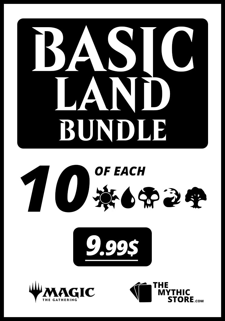 MTG Bulk Repack: Basic Lands Bundle - 10 of Each - The Mythic Store | 24h Order Processing
