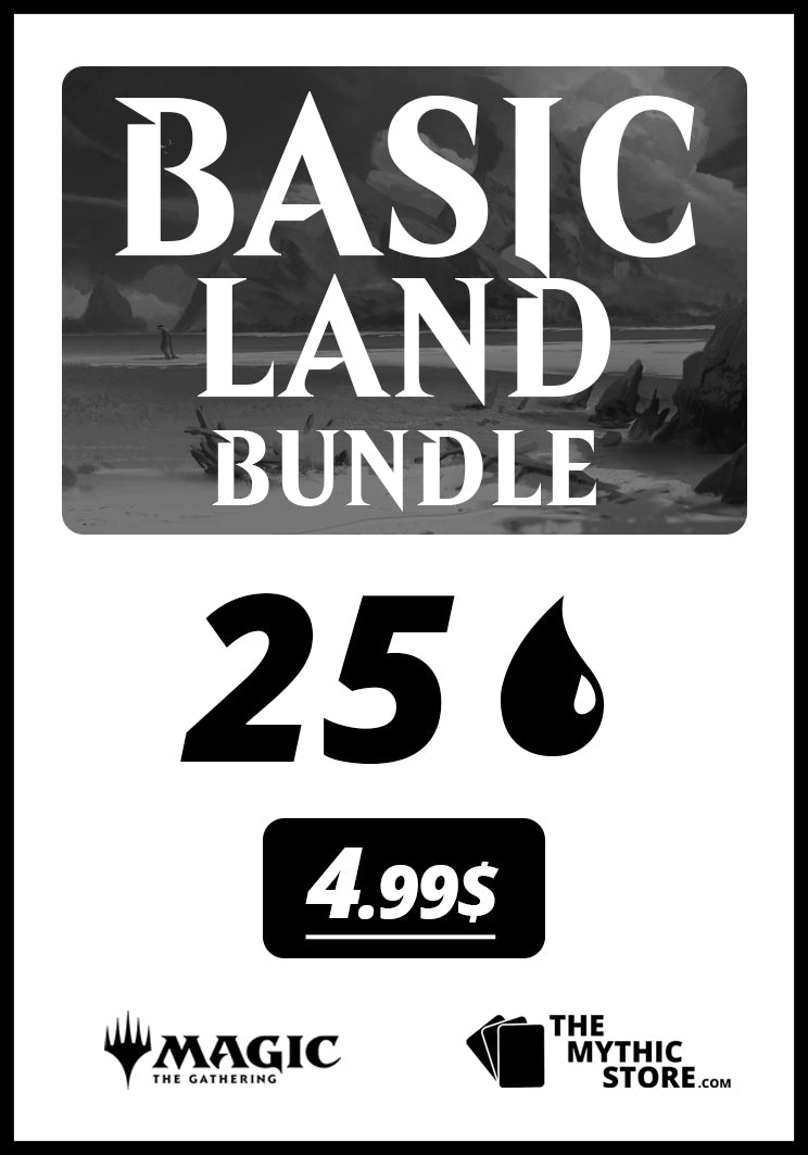 MTG Bulk Repack: Basic Lands Bundle (25) - The Mythic Store | 24h Order Processing