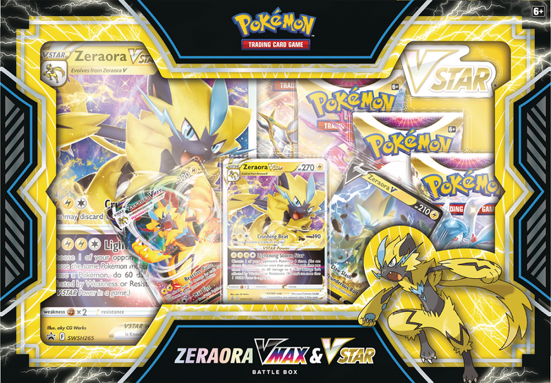 Pokemon Zeraora Vmax and Vstar Battle Box - The Mythic Store | 24h Order Processing