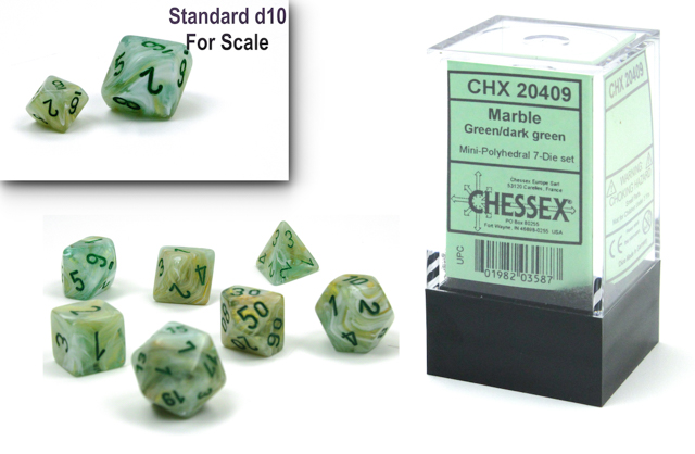 Marble Mini 7-Die Set - The Mythic Store | 24h Order Processing