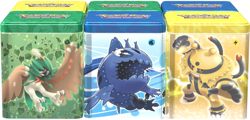 Pokemon Stacking Tin (Lightning/Grass/Water) - The Mythic Store | 24h Order Processing