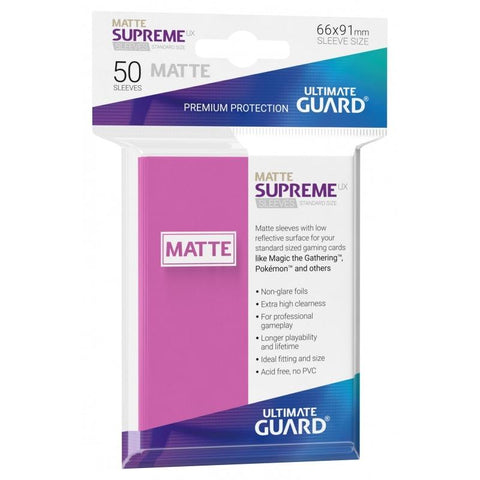 Supreme UX Matte Sleeves Standard Size 50ct - The Mythic Store | 24h Order Processing