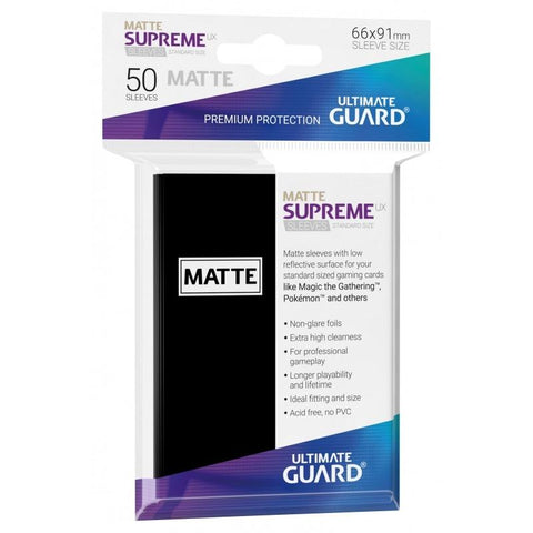 Supreme UX Matte Sleeves Standard Size 50ct - The Mythic Store | 24h Order Processing